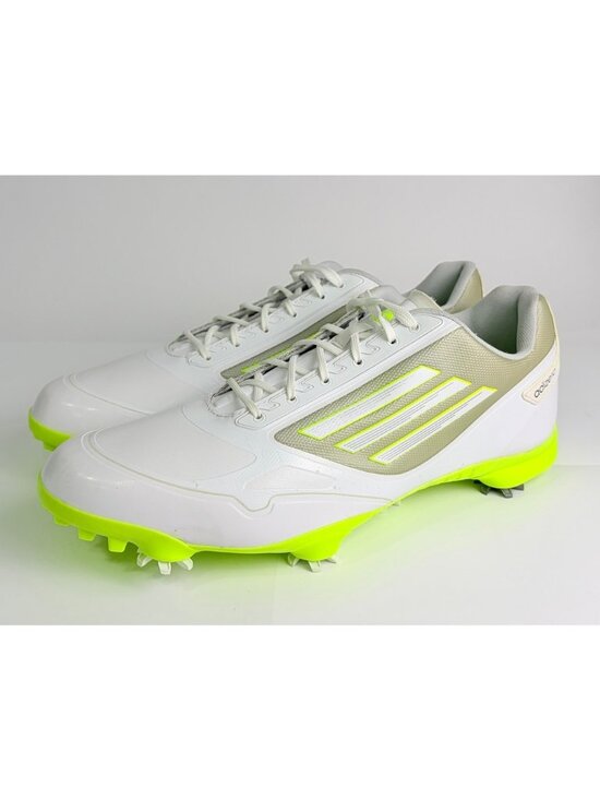 Adidas Adizero One Waterproof White Golf Shoes Spikes Cleats Low Mens 11 Neon main image 5